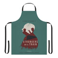 Vintage-inspired Alfred Hitchcock Strangers on a Train movie apron