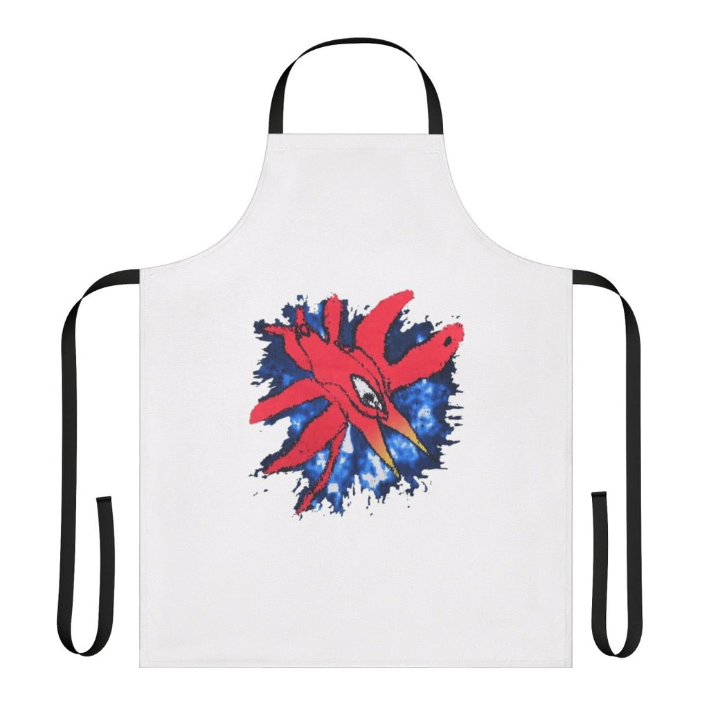 Vintage-inspired apron featuring the iconic artwork and logo of the legendary British gothic rock band The Cure.