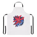 Vintage-inspired apron featuring the iconic artwork and logo of the legendary British gothic rock band The Cure.