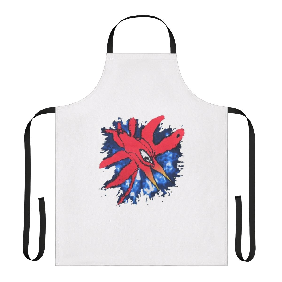 Vintage-inspired apron featuring the iconic artwork and logo of the legendary British gothic rock band The Cure.