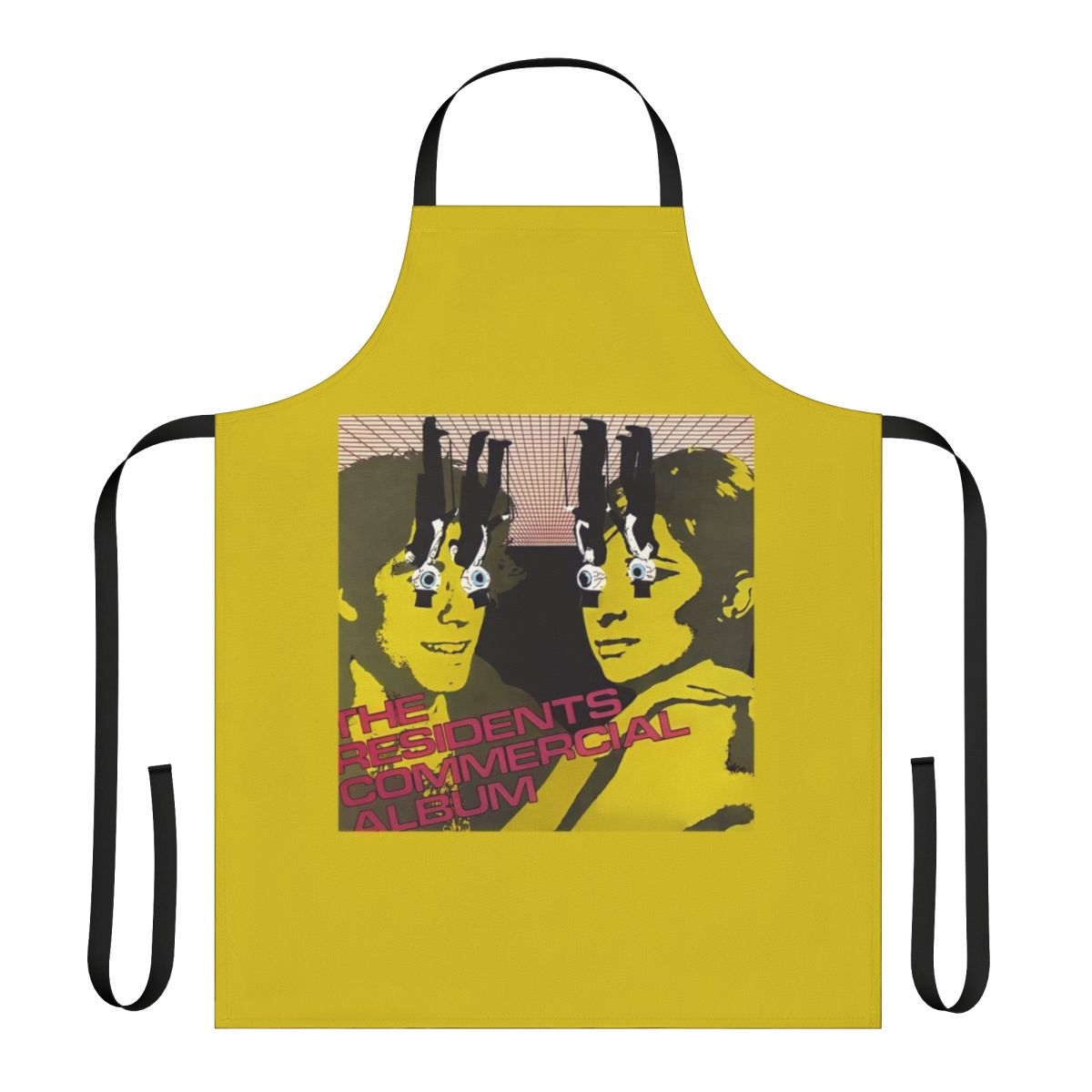 Vintage-style apron featuring The Residents 1980 synthpop album artwork