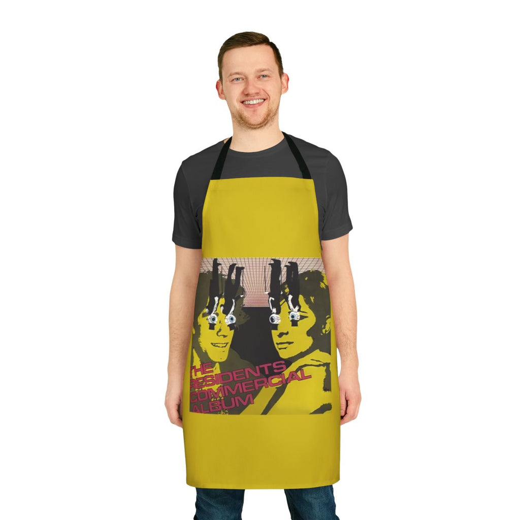 Vintage-style apron featuring The Residents 1980 synthpop album artwork