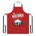 Vintage-style apron featuring characters and scenes from the classic 1969 Western film "The Wild Bunch"
