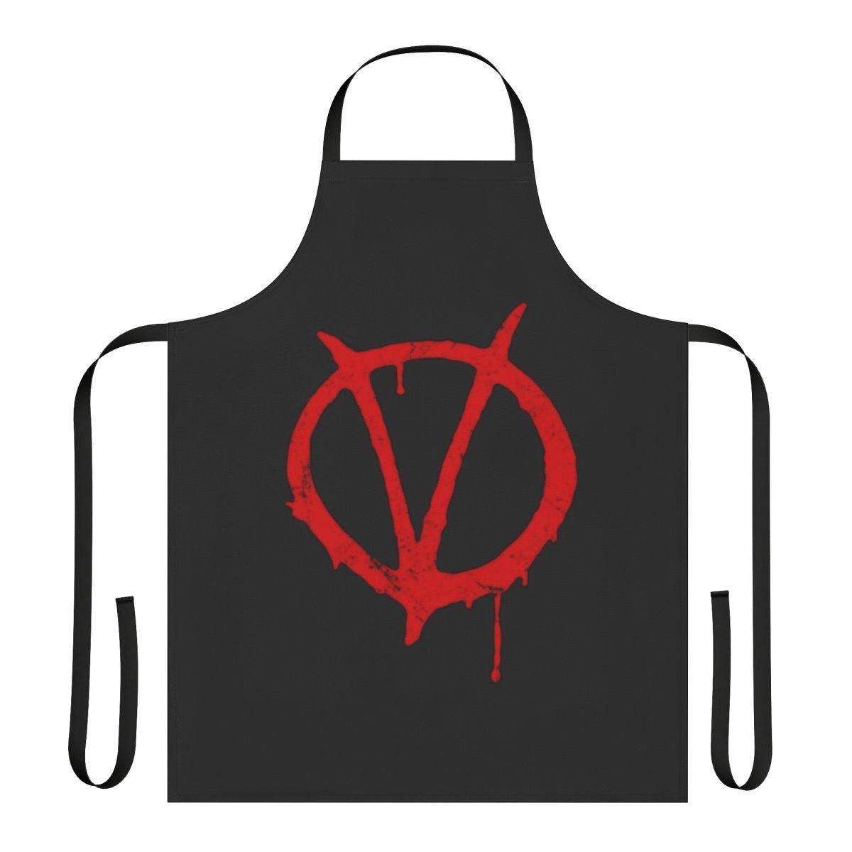 Vintage-inspired apron featuring the iconic V for Vendetta symbol