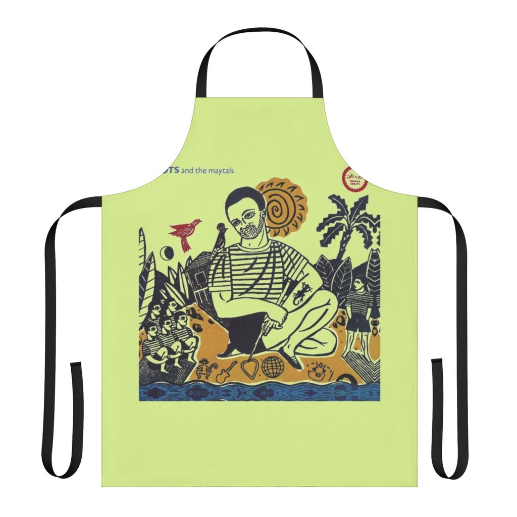 Vintage-style apron featuring Toots and the Maytals, celebrating classic Jamaican reggae music