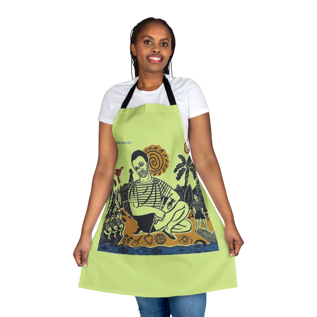 Vintage-style apron featuring Toots and the Maytals, celebrating classic Jamaican reggae music