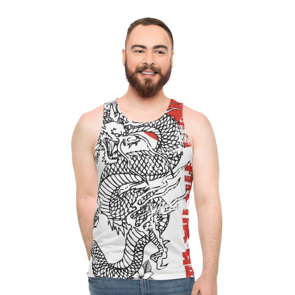 Vintage Jasmine Dragon Tea House Unisex Tank Top