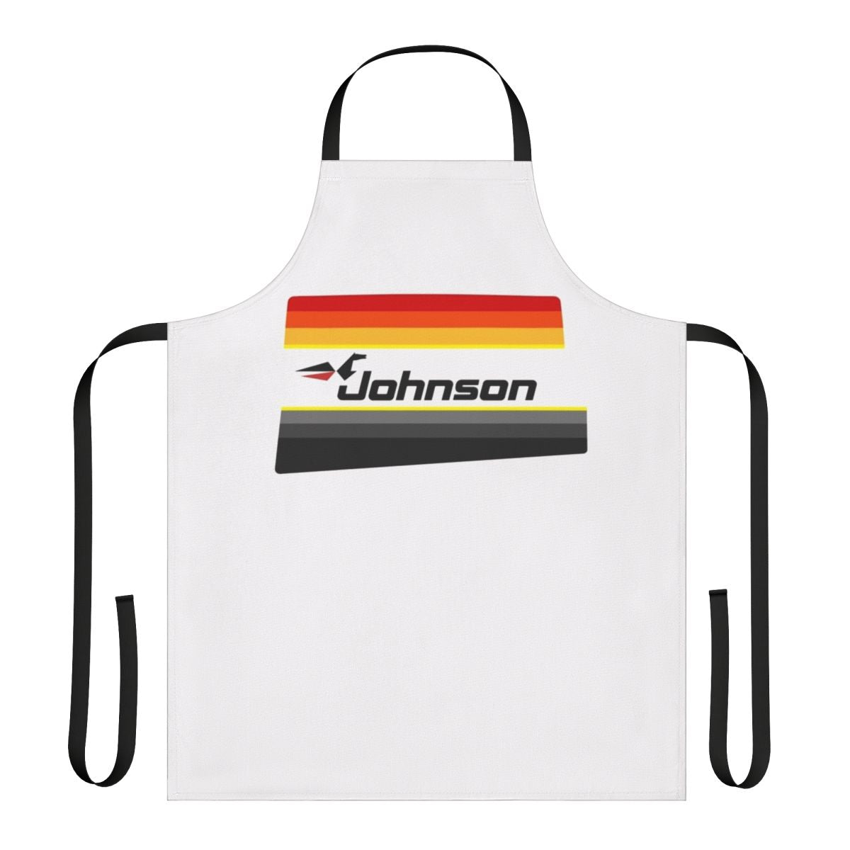 Vintage Johnson outboard inspired shirt apron with retro design