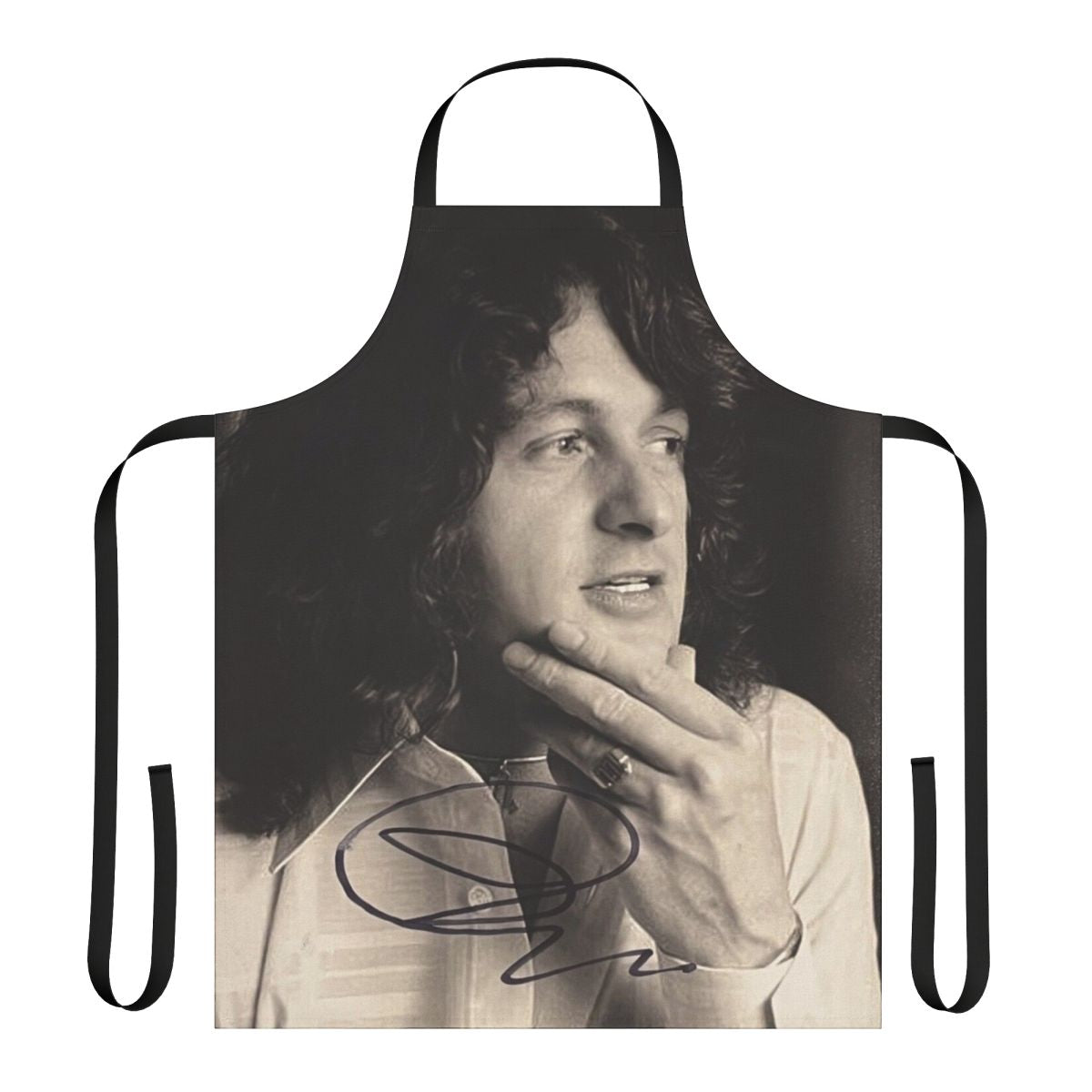Jon Anderson autograph printed on a high-quality apron