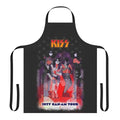 Retro Kiss Fan Art Apron with Band Members and Tour Imagery