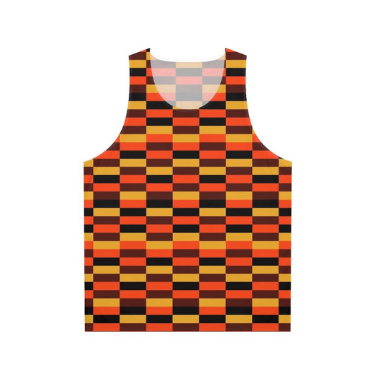 Vintage London Underground Train Seat Unisex Tank Top