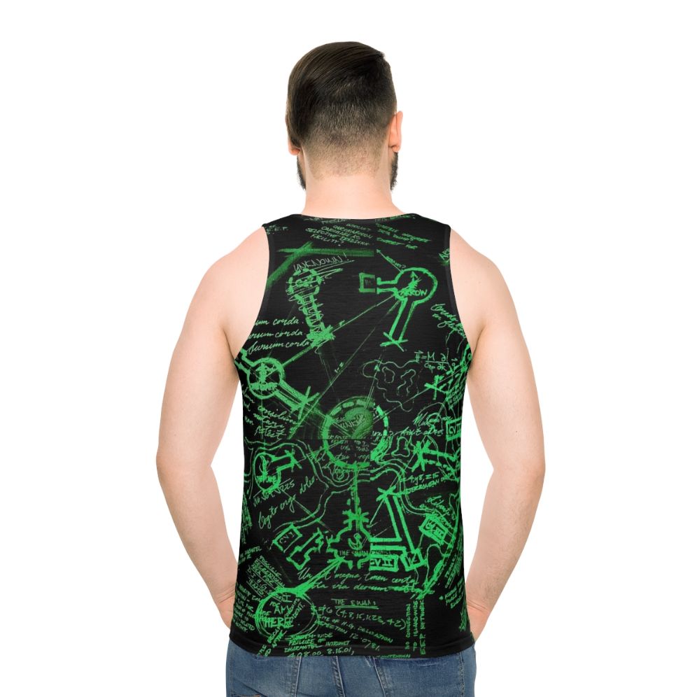 Vintage Lost TV Show Dharma Station Map Unisex Tank Top