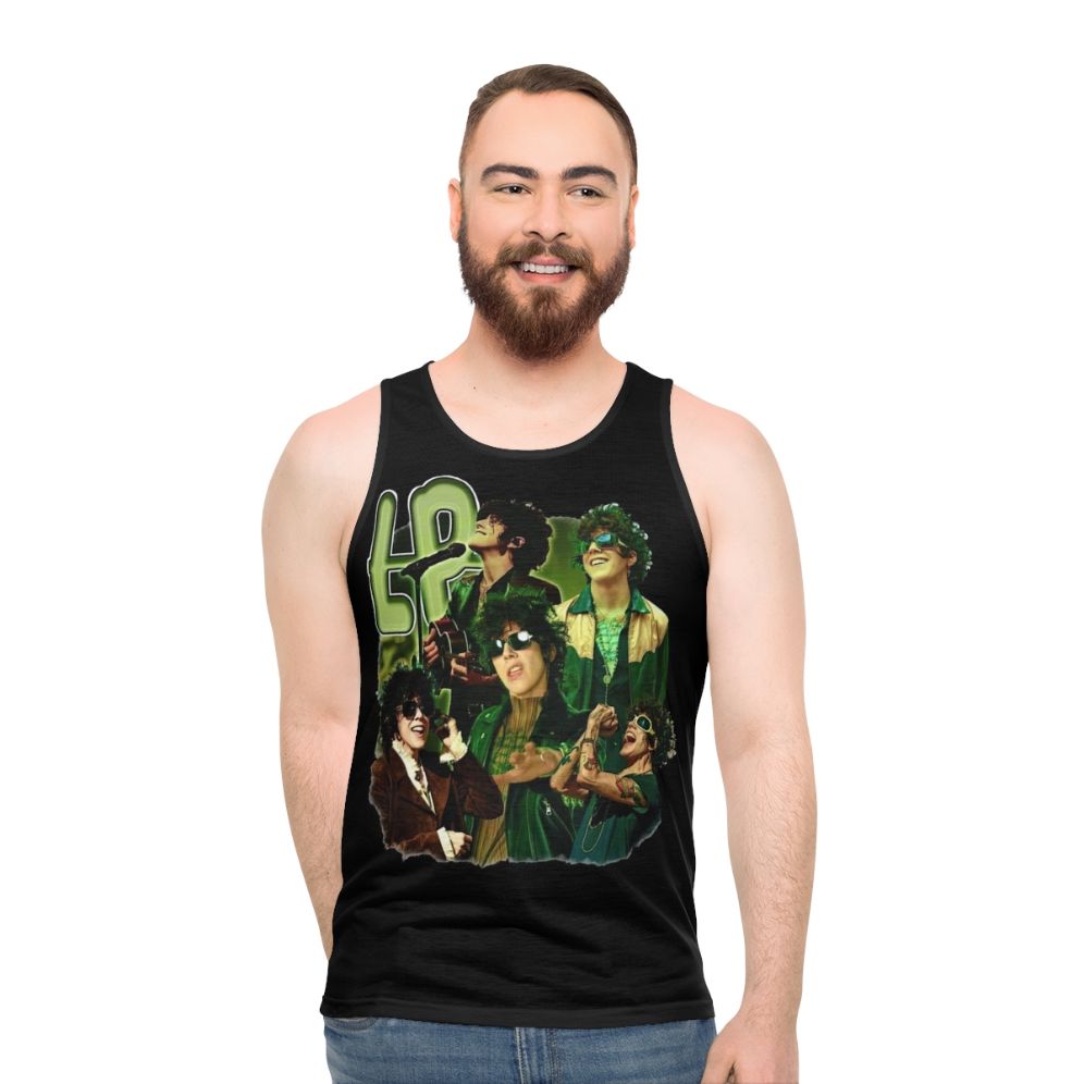 Vintage LP 90s Unisex Black and White Tank Top