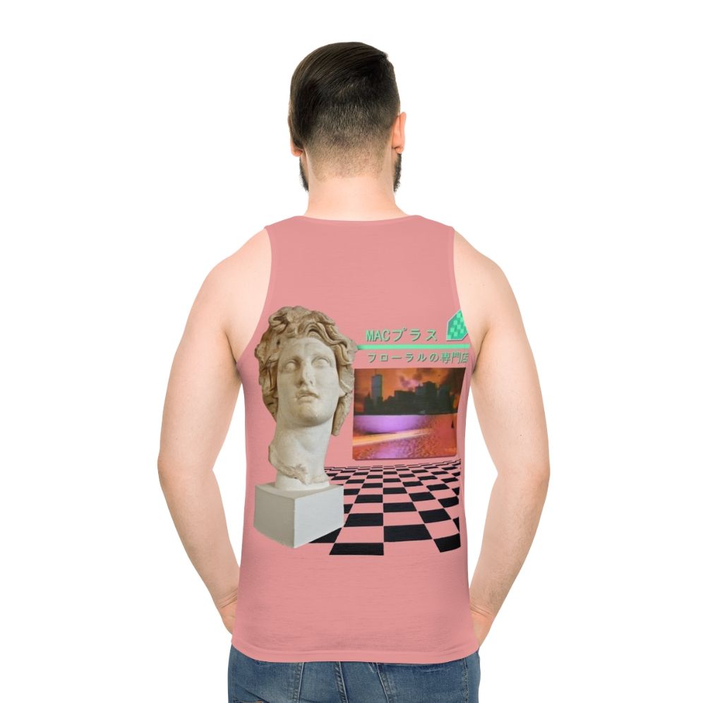 Vintage Macintosh Plus Floral Unisex Tank Top