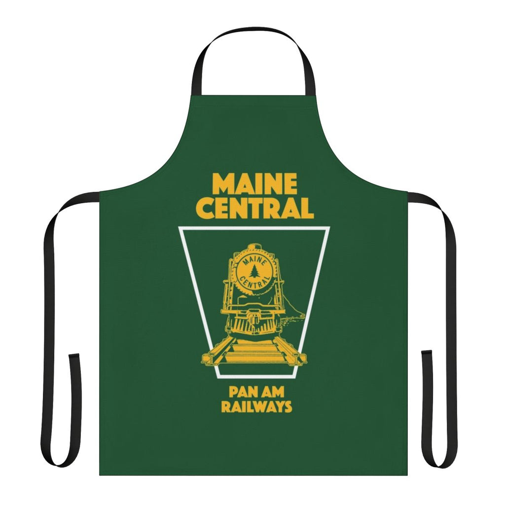 Vintage-style apron featuring the iconic Maine Central train emblem