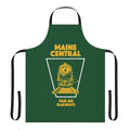 Vintage-style apron featuring the iconic Maine Central train emblem