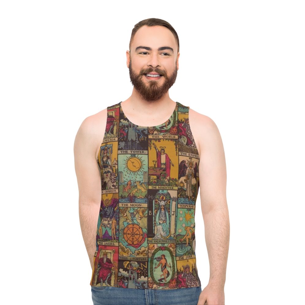 Vintage Major Arcana Patchwork Tarot Tank Top