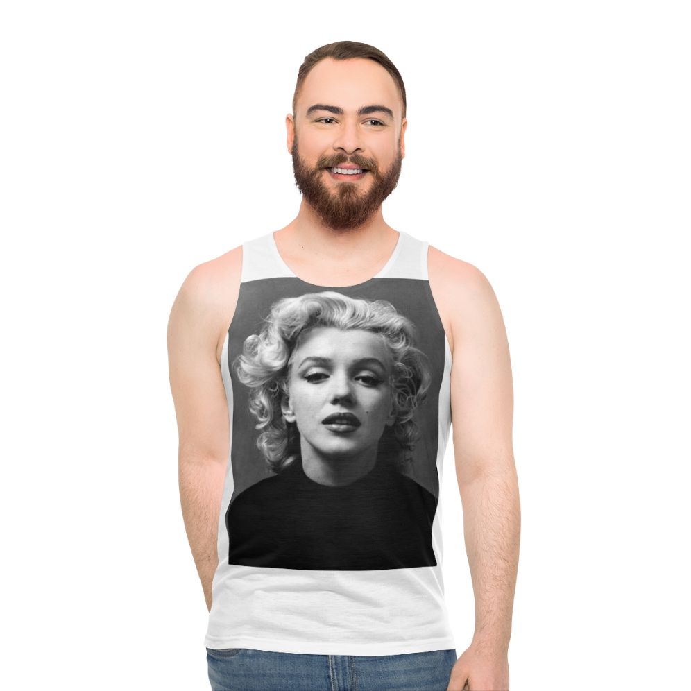 Vintage Marilyn Monroe Black and White Unisex Tank Top