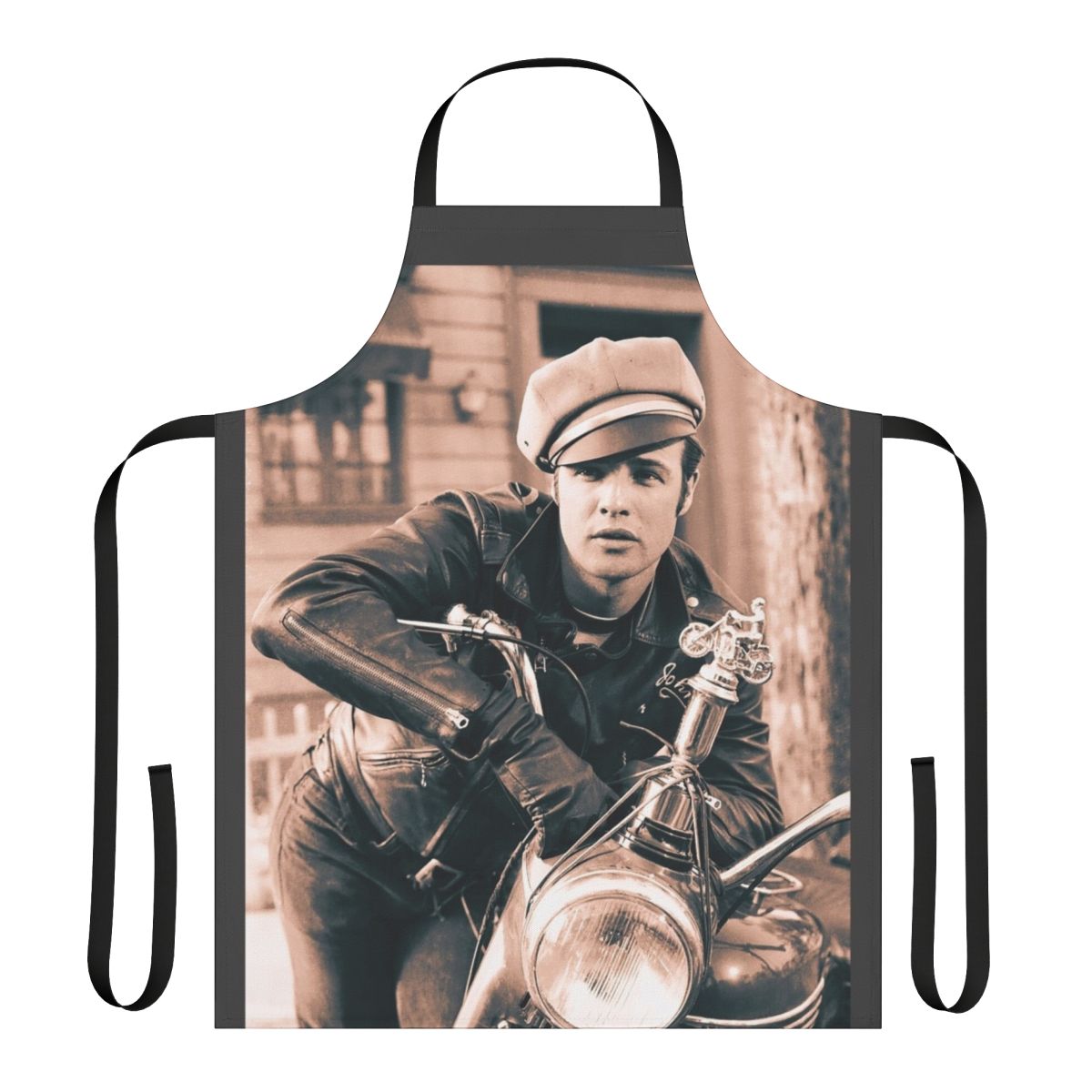 Vintage apron featuring a portrait of acclaimed actor Marlon Brando