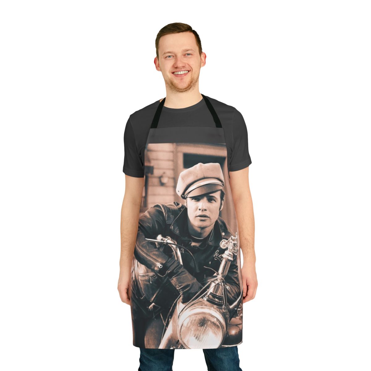 Vintage apron featuring a portrait of acclaimed actor Marlon Brando