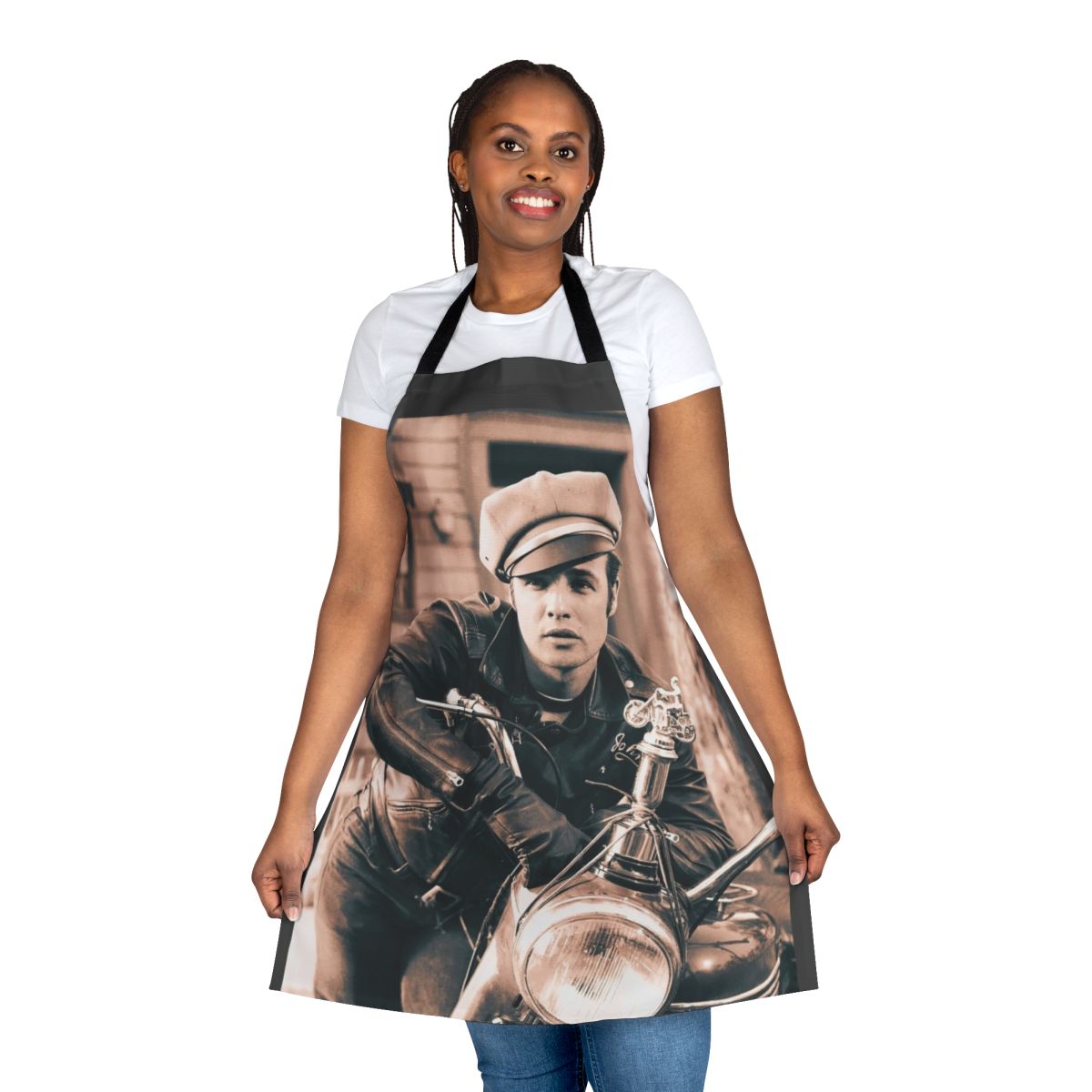 Vintage apron featuring a portrait of acclaimed actor Marlon Brando