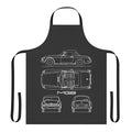 Vintage MGB blueprint inspired apron