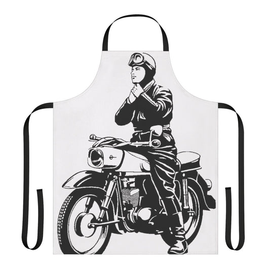 Vintage-style apron for MZ ES150 motorbike riders