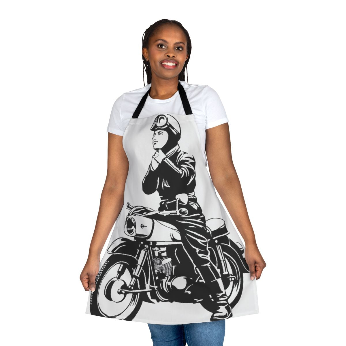 Vintage-style apron for MZ ES150 motorbike riders