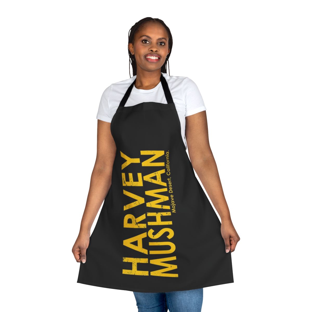 Vintage motorcycle-themed apron for enthusiasts