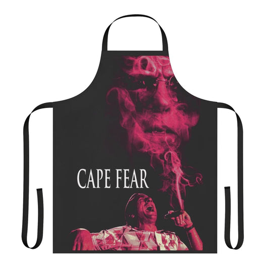 Vintage-style apron featuring the iconic 'Cape Fear' movie poster design