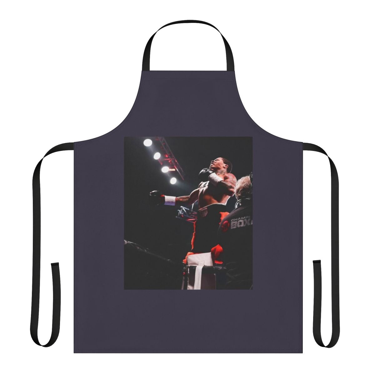 Vintage-style apron featuring the name and imagery of boxer Gervonta Davis