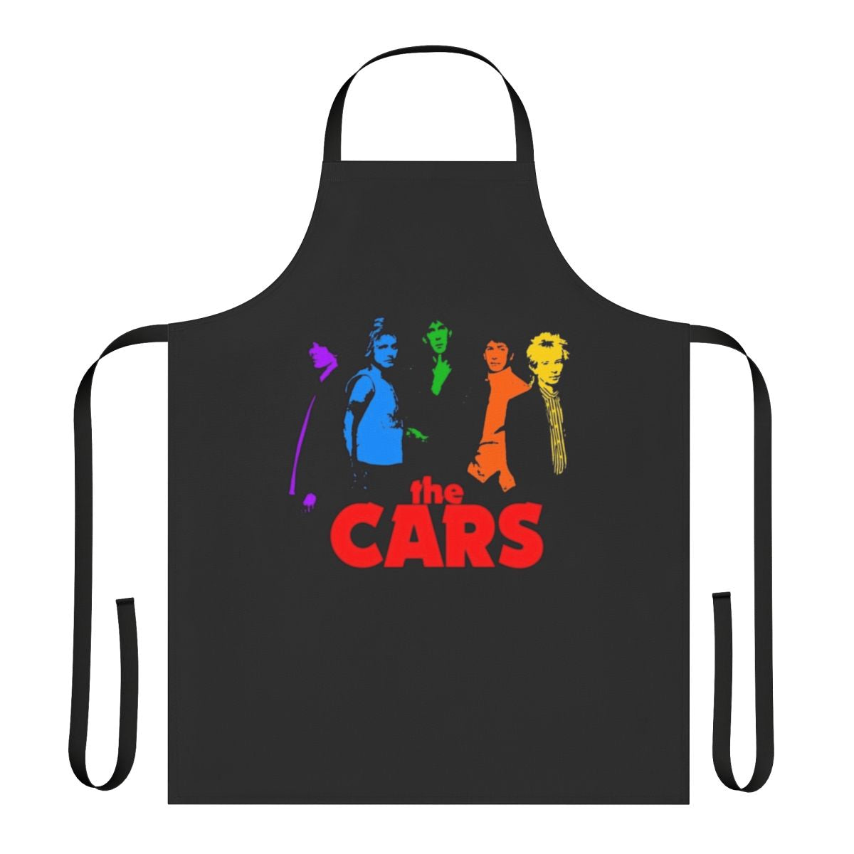 Vintage-inspired "Cars in Color" apron for music lovers and nostalgic cooks