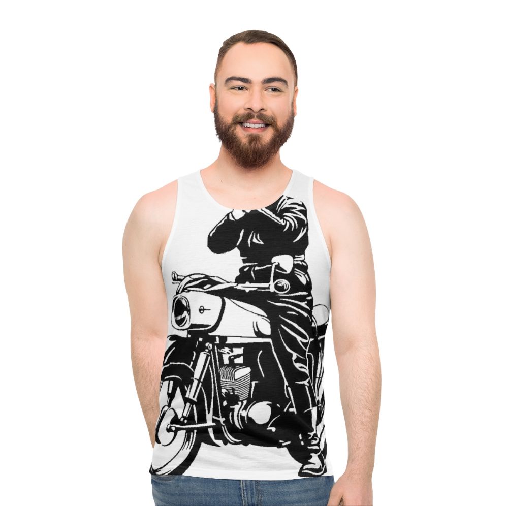 Vintage MZ ES150 Motorbike Unisex Tank Top