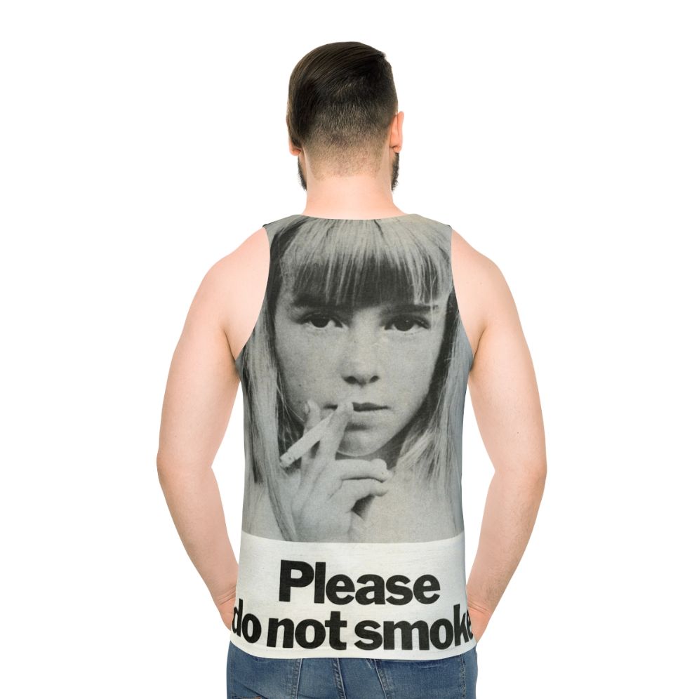 Vintage-style no smoking tank top