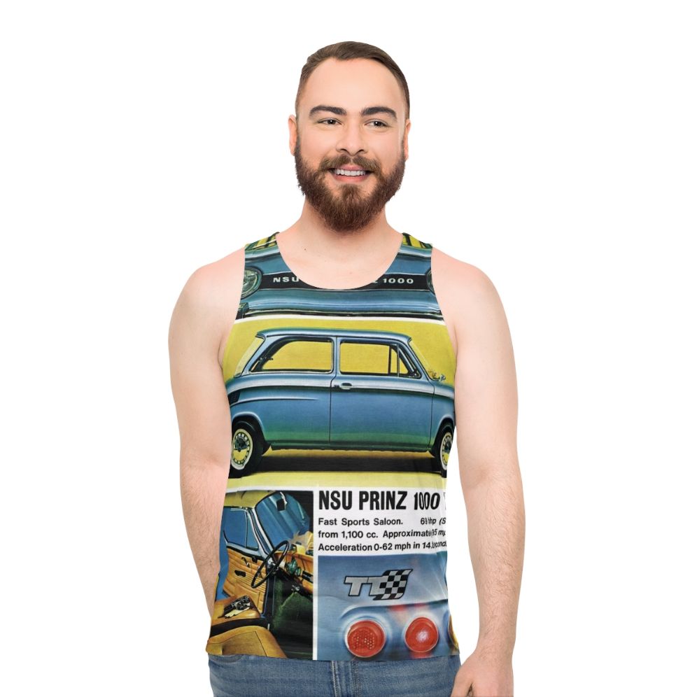 Vintage NSU Prinz Wankel Rotary Engine Unisex Tank Top