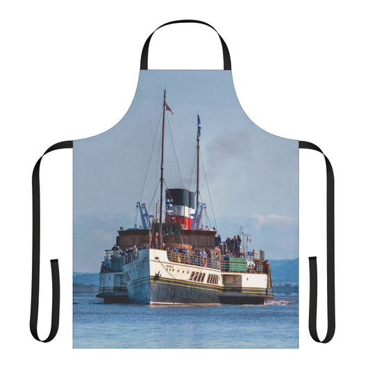 Stylish apron featuring the vintage paddle steamer Waverley