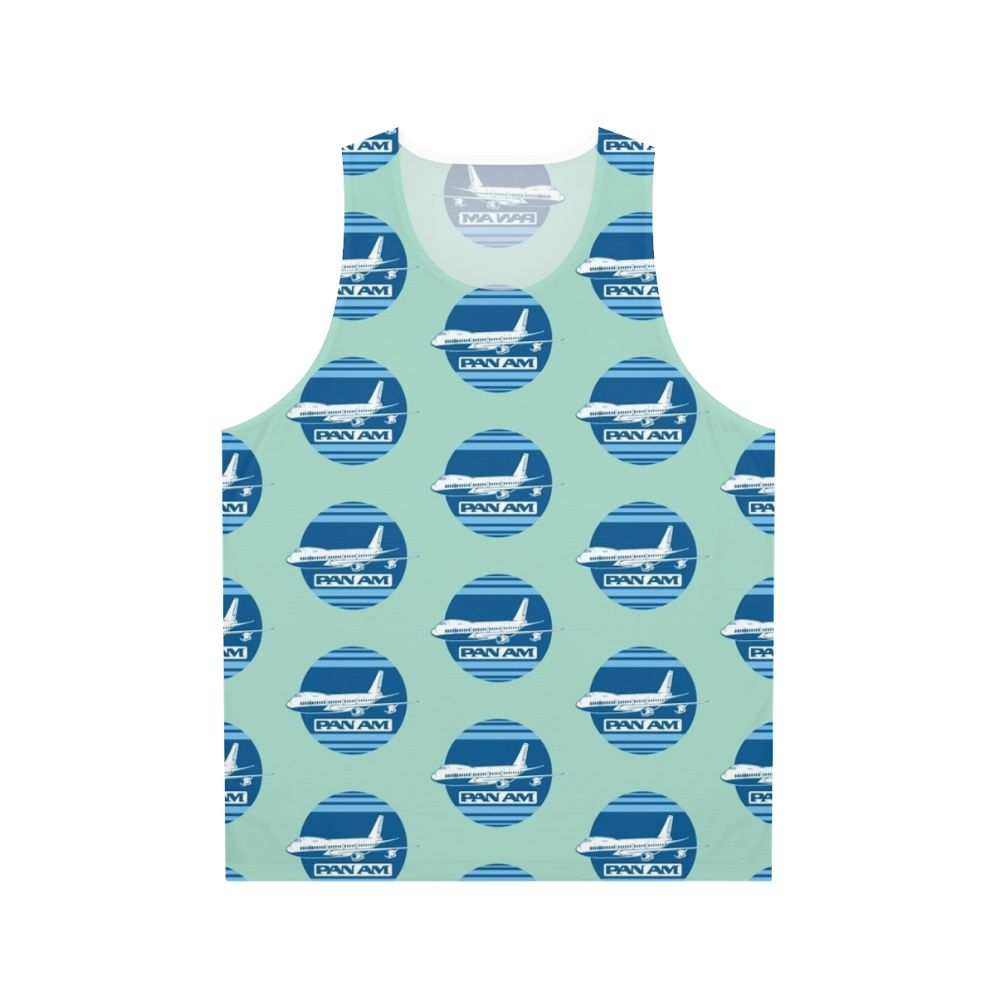 Vintage Pan Am aeroplane unisex tank top