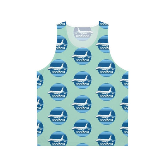Vintage Pan Am aeroplane unisex tank top