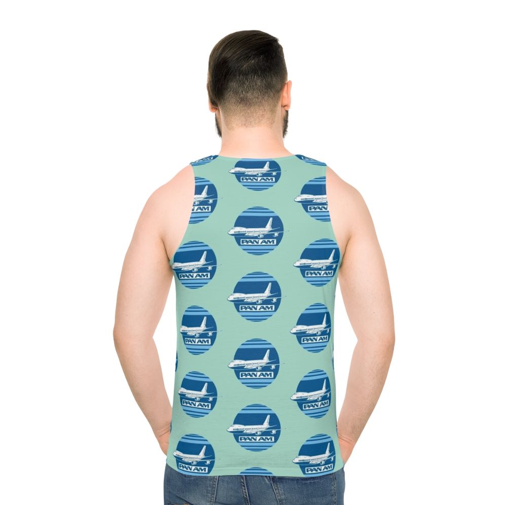Vintage Pan Am aeroplane unisex tank top