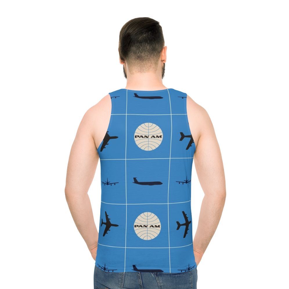 Vintage Pan Am Planes and Globe Unisex Tank Top
