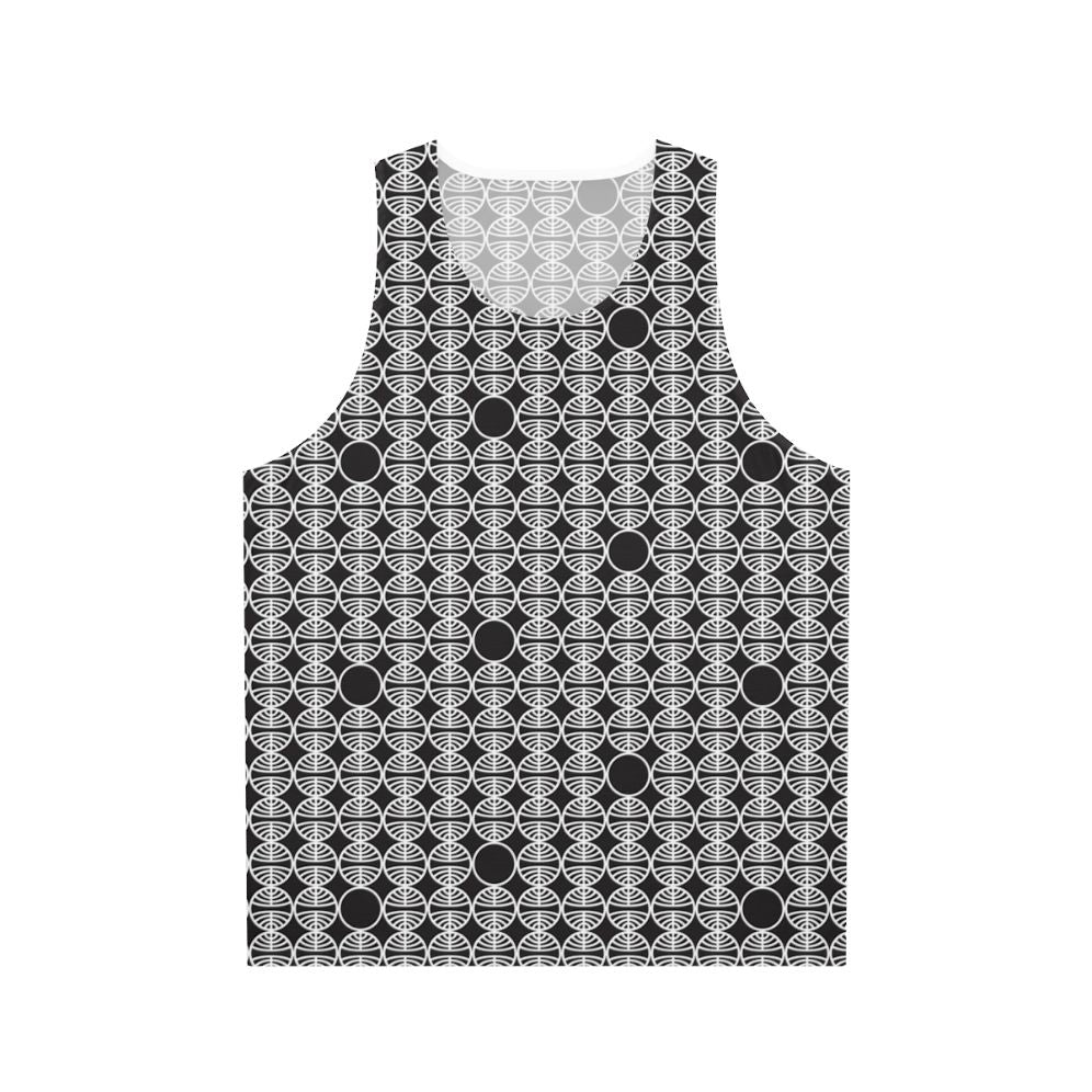 Vintage Pan Am repeating globe pattern unisex tank top