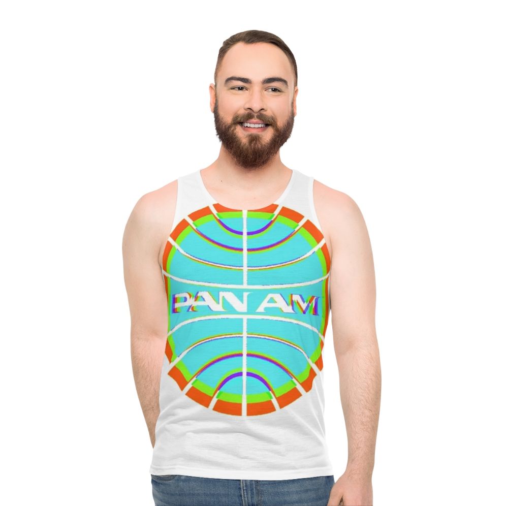 Vintage Pan Am Retro Airline Unisex Tank Top