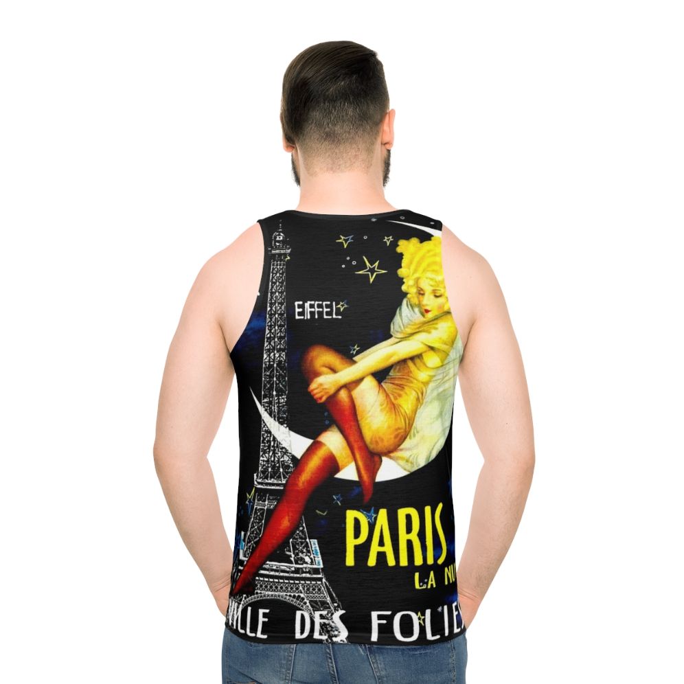 Vintage Paris Travel Unisex Tank Top