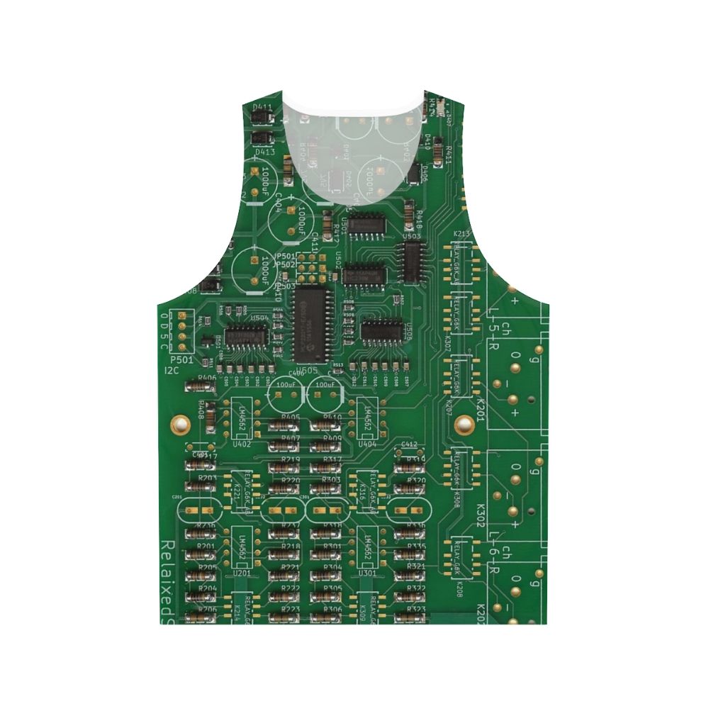 Vintage PCB Printed Circuit Board Unisex Tank Top