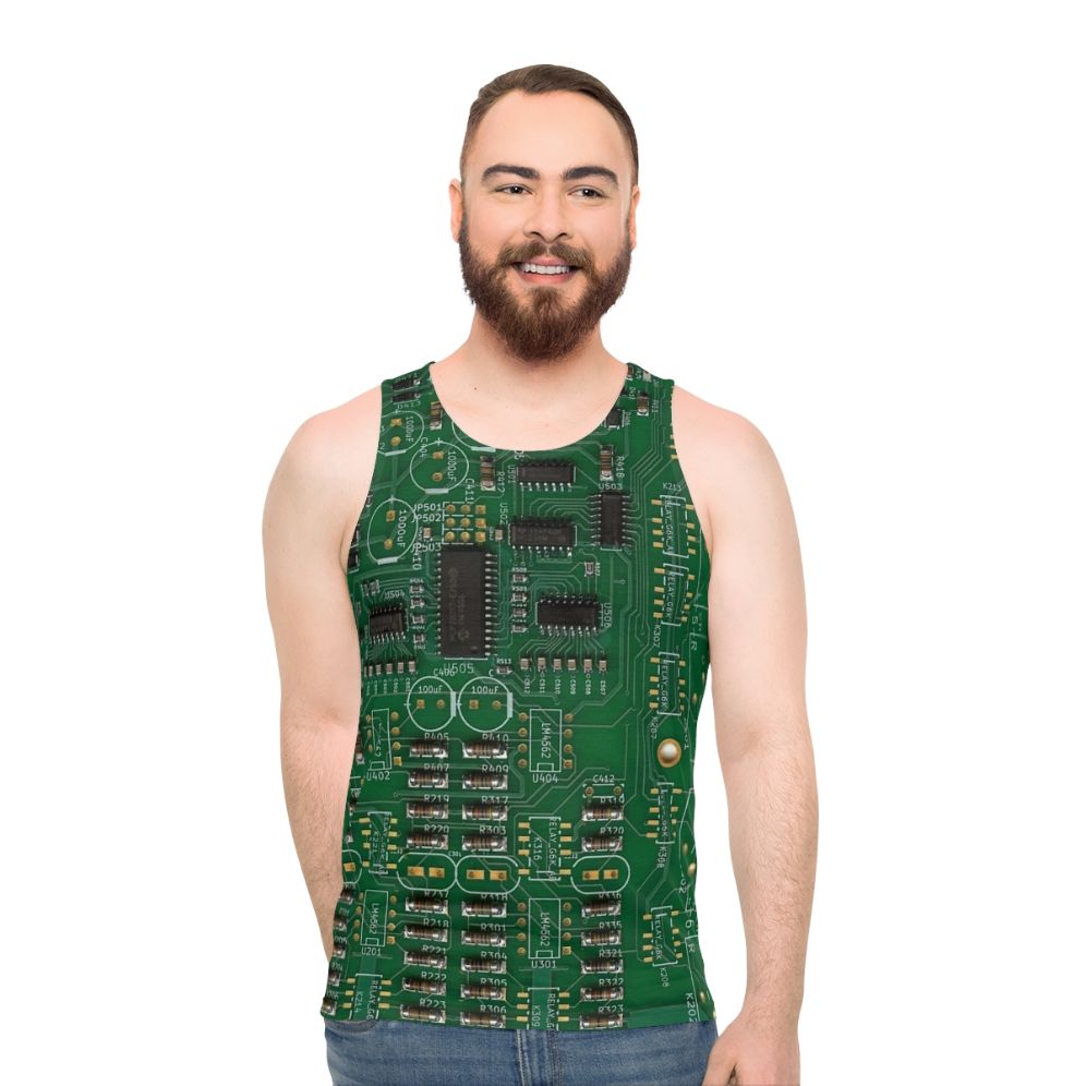 Vintage PCB Printed Circuit Board Unisex Tank Top