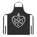 Vintage-style apron featuring the iconic Jolly Roger flag and East India Company logo