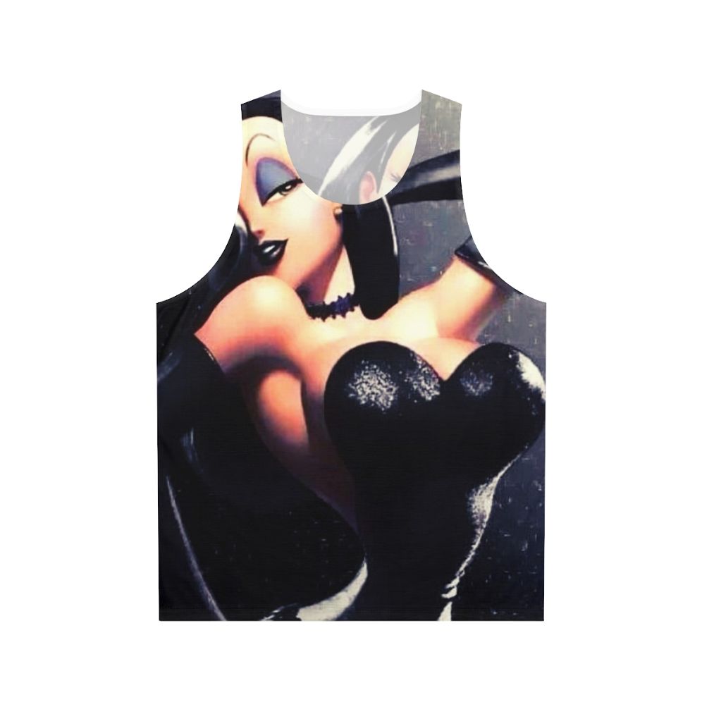 Vintage Pop Art Unisex Tank Top with Feminine Cartoon Inspired Design