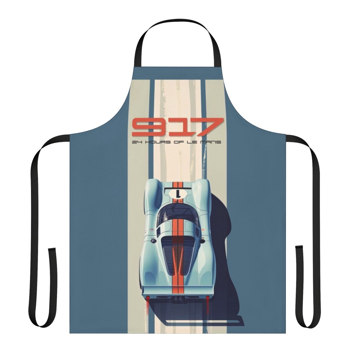 Porsche 917 inspired apron with classic racing livery and motorsport design