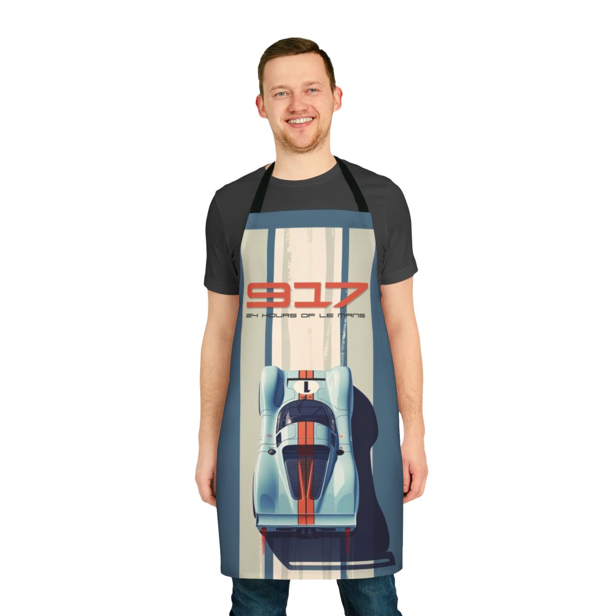 Porsche 917 inspired apron with classic racing livery and motorsport design