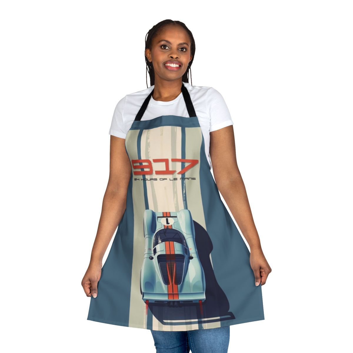 Porsche 917 inspired apron with classic racing livery and motorsport design
